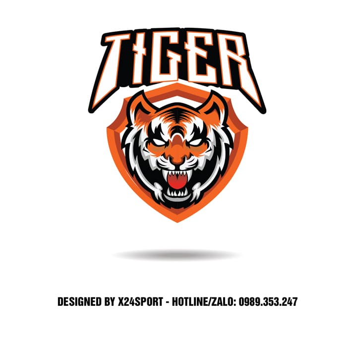 Logo Bóng Đá Hình Hổ Cực Ngầu