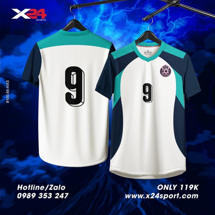 Áo Bóng Chuyền Thiết Kế Màu Trắng X24Sport – Năng Động & Thời Trang