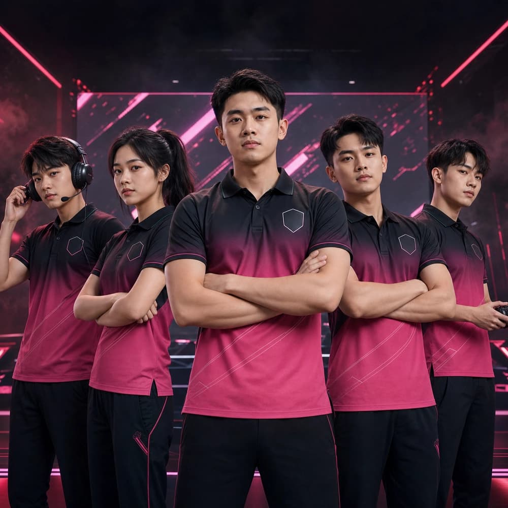 Áo thi đấu gaming X24-GM-493 Đen, Hồng