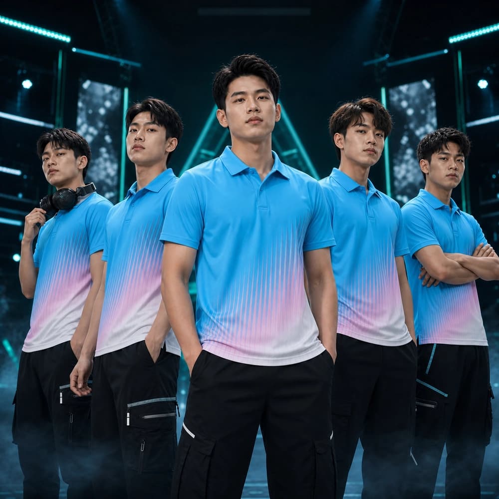 Áo Gaming X24-GM-583 Xanh cyan, Hồng nhạt, Trắng