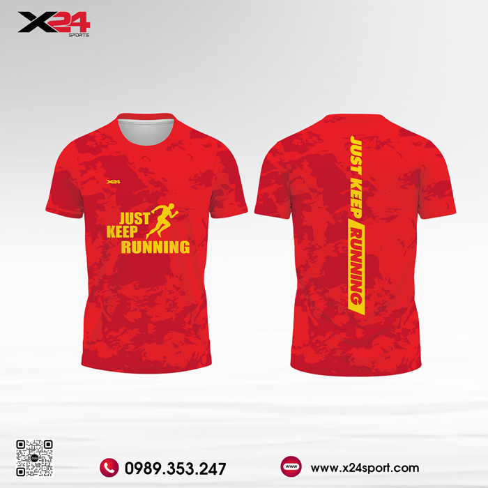 Áo chạy bộ đặt may nhanh tại X24Sport