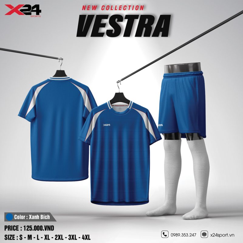 Áo bóng đá VESTRA màu xanh bích – năng động và cuốn hút trên sân cỏ