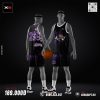 Bộ đồ bóng rổ màu đen phối tím trắng - Purple Eagles #23