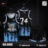 Áo Bóng Rổ MAD MAS Đen - Xanh Neon | BST 2021