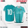 Áo đá banh Stormy - X24 Sport màu xanh ngọc