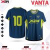 Áo bóng đá X24 VANTA – Xanh Navy phối Vàng Neon