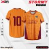 Áo bóng đá X24 Sport STORMY – Vàng Nghệ Đỏ Đô