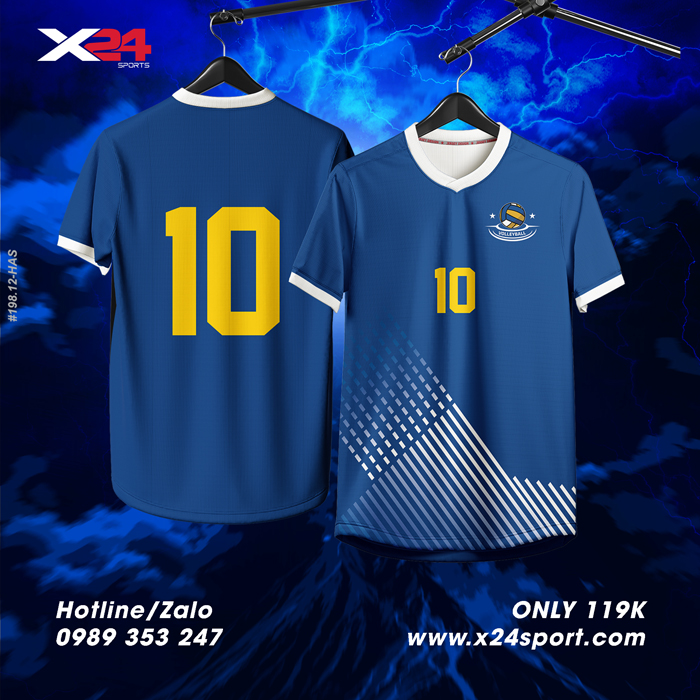 Áo Bóng Chuyền Xanh Dương Đậm - Năng Động & Chuyên Nghiệp
