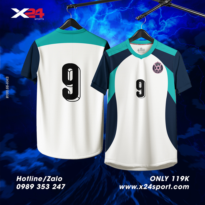 Áo Bóng Chuyền Thiết Kế Màu Trắng X24Sport - Năng Động & Thời Trang