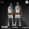 Đồng phục bóng rổ màu be họa tiết rừng thông - NBA Style cá tính