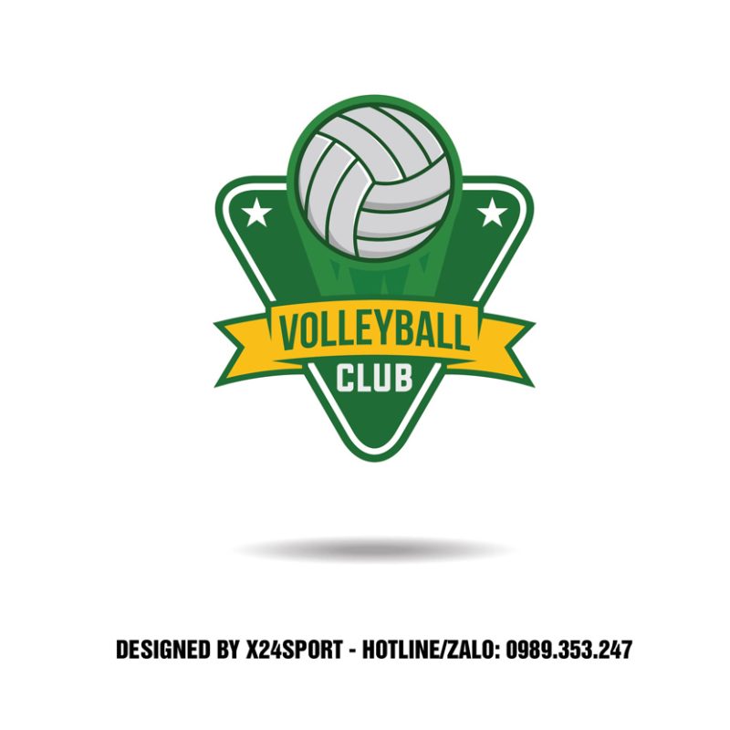 Logo Volleyball Club – Thiết Kế Xanh Lá Năng Động, Dành Cho CLB Bóng Chuyền