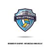 Logo Bóng Chuyền College League - Màu Xanh Dương Năng Động