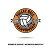 Áo thi đấu thể thao logo VOLLEY BALL CHAMPIONSHIP – Màu cam nổi bật
