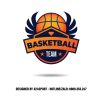 Logo Bóng Rổ Cam Xanh - Basketball Team Năng Động & Chuyên Nghiệp