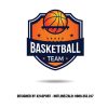 Logo Áo Bóng Rổ Cam Đậm – Basketball Team Năng Động & Chuyên Nghiệp
