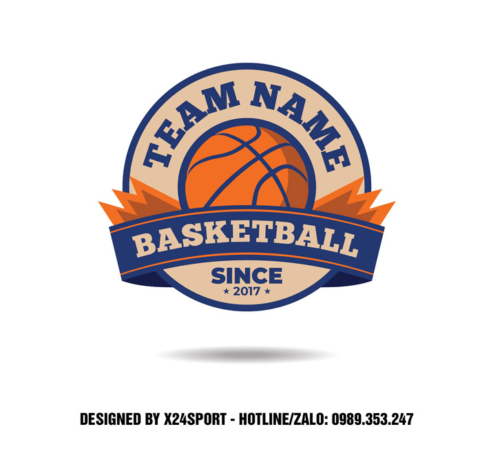 Logo Bóng Rổ Team Đà Nẵng - Thiết Kế Cam Đậm Cá Tính