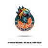 Logo Rio Basketball Club - Thiết kế thể thao năng động với sắc cam chủ đạo