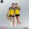 Bộ quần áo bóng chuyền chuyển màu vàng – xám năng động