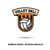 Logo bóng chuyền màu cam - thiết kế theo yêu cầu, nổi bật và chuyên nghiệp