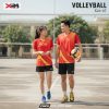 Bộ đồ bóng chuyền X24-07 màu đỏ