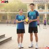 Bộ đồng phục bóng chuyền X24-08 - Màu xanh navy phối gradient hiện đại
