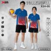 Áo Bóng Chuyền X24-05 Xanh Bích – Thiết Kế Gradient Năng Động Cho Nam