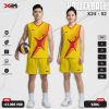 Đồng phục bóng chuyền X24 - 02 màu vàng tươi nổi bật