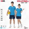 Áo Bóng Chuyền Thiết Kế X24-04 Xanh Ya Năng Động