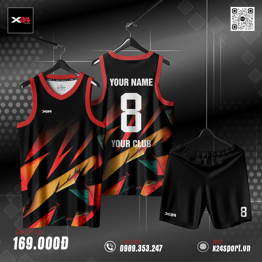 Áo thể thao nam màu đen thiết kế trẻ trung và năng động